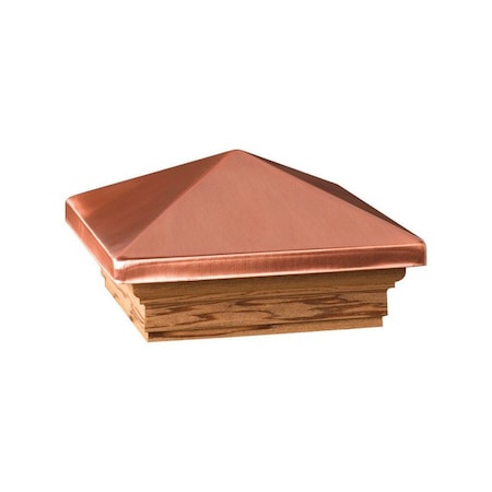 Deckorators Deckorators 3 in. H X 6 in. W X 6 ft. L Copper Wood Post Cap 72227